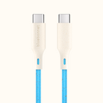 Sustainable Wheatgrass Flex Cable - USB-C to USB-C Cable Phone Charger 4 ft | Bluebonnet