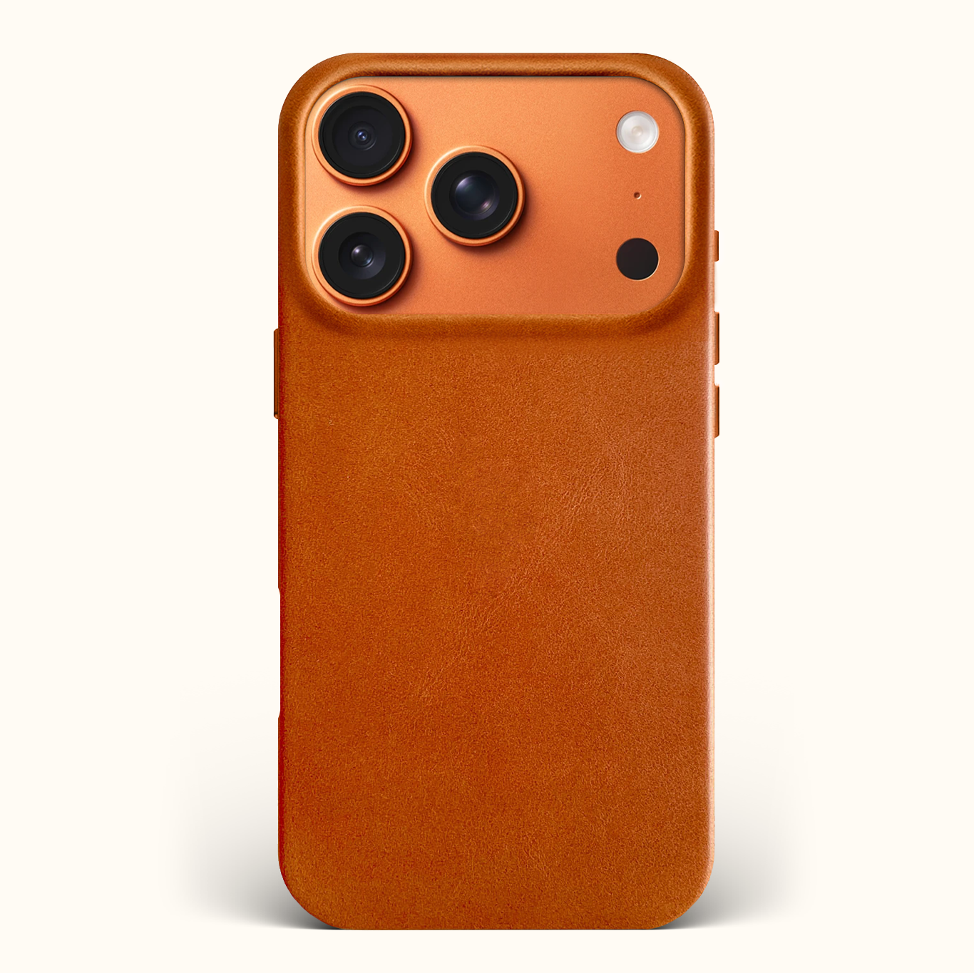 The Minimalist Full-Grain Leather iPhone 17 Pro Max MagSafe Case