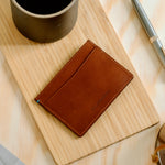 Italian Leather AirTag Wallet - Tuscan Tan | Bluebonnet