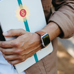 The Executive Premium French Leather Apple Watch Band - Tan | Bluebonnet Case