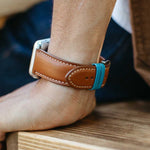 The Executive Premium French Leather Apple Watch Band - Tan | Bluebonnet Case