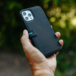 Executive Leather iPhone Wallet Case Folio (Wireless Charging) - Black | Bluebonnet Case