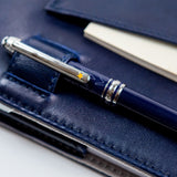 Detail - Pen Holder - Le Petit Prince Leather Laptop Sleeve Carrying Case  - 13" Macbook Pro Case, 13" Macbook Air Case