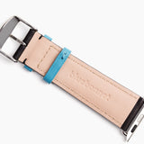 The Executive French Premium Leather Apple Watch Band - Black | Bluebonnet Case
