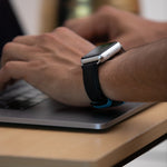The Executive French Premium Leather Apple Watch Band - Black | Bluebonnet Case