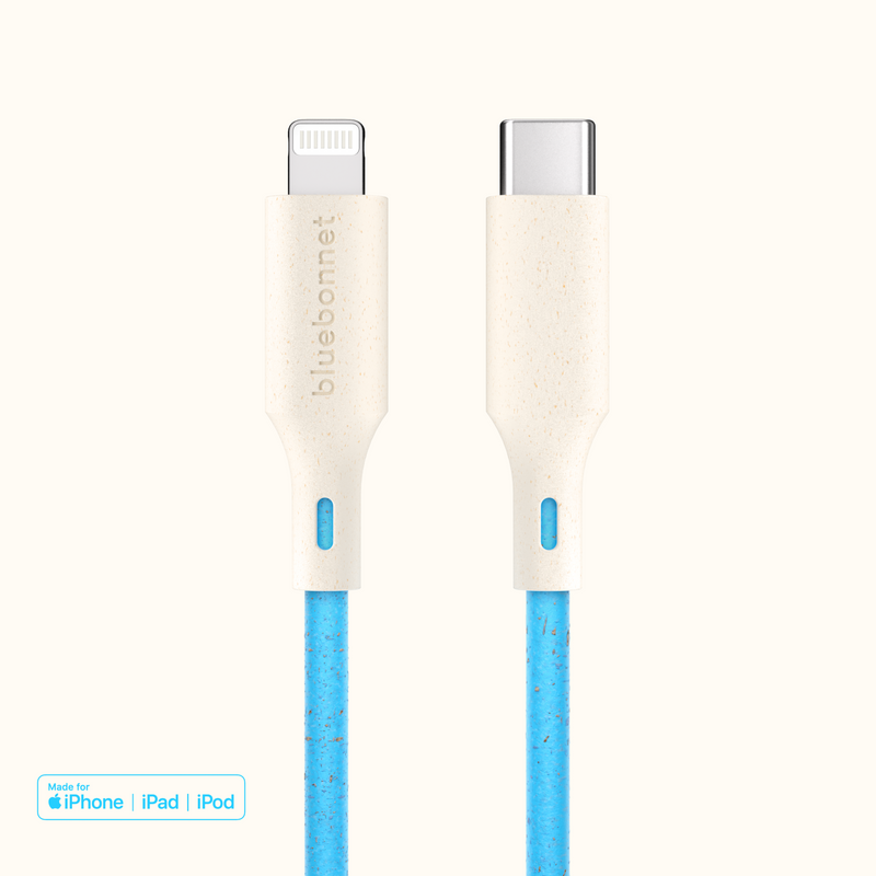 USB-C to Lightning Cable Phone Charger 4 ft | Bluebonnet