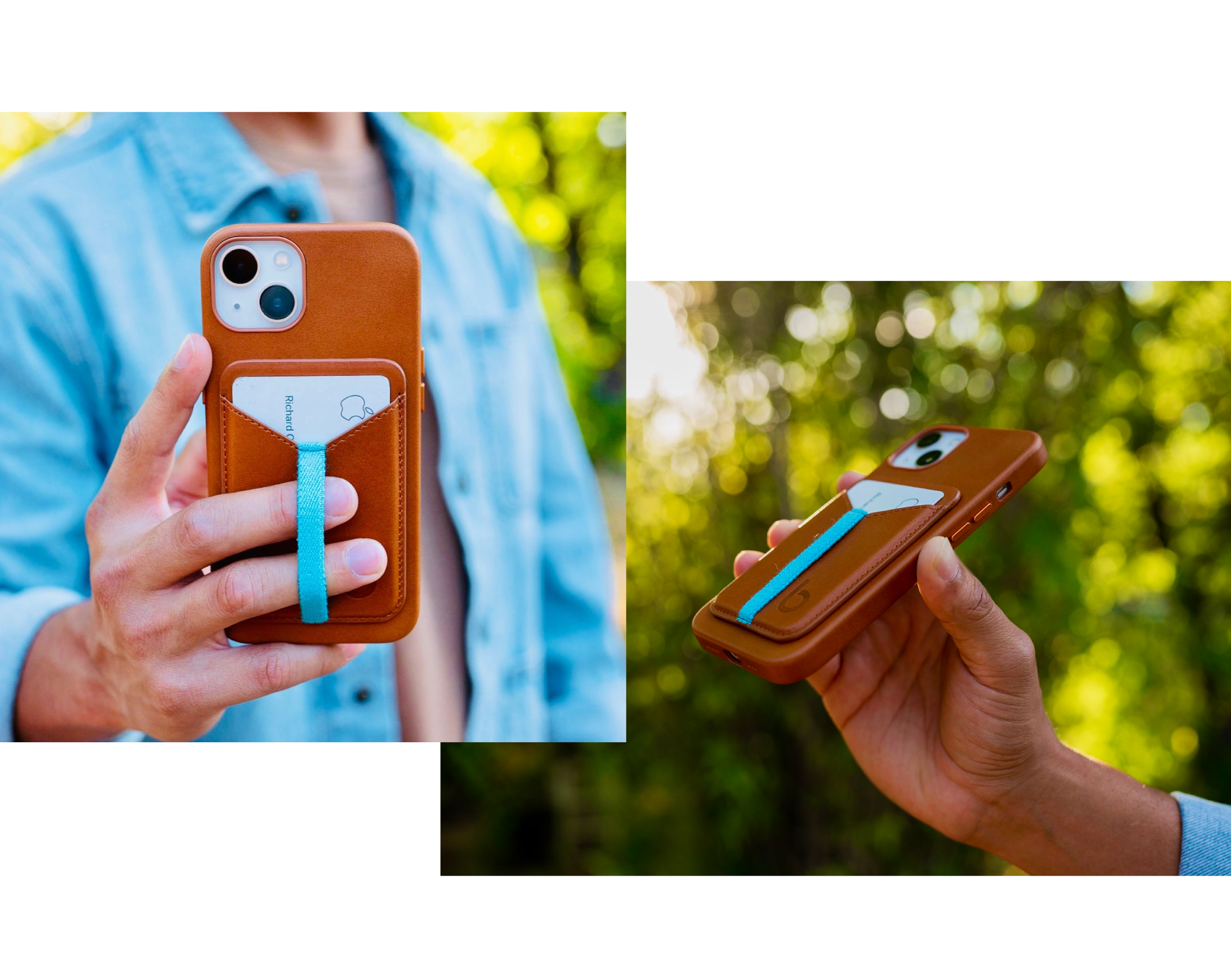 HYPHEN MagSafe Wallet - Dual Pocket with Grip - Blue – Imagine Online