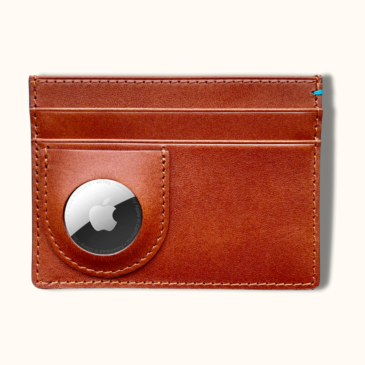 AirTag ウォレット The Toscano Italian Leather AirTag Wallet - Tuscan Tan