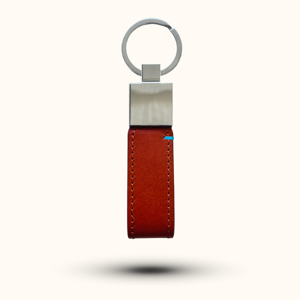 The Toscano Italian Leather Key Tag – Bluebonnet Case