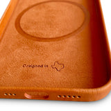 Bluebonnet leather Apple case design